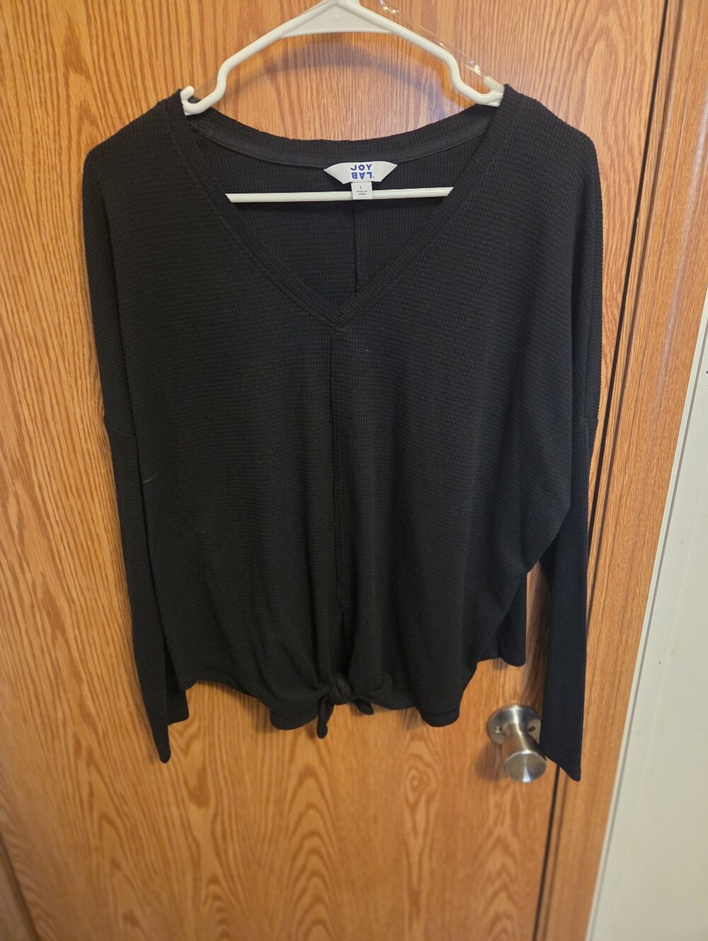 JoyLab V-neck Long Sleeve Top Sz Large Women's
